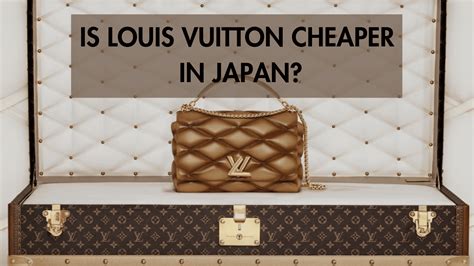 is louis vuitton cheaper in japan than us|louis vuitton in japan.